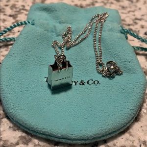 Tiffany& Co- Shopping Bag Charm Necklace